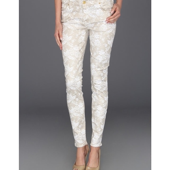 *Host Pick* NWT 7 For All Mankind Skinny Floral Jean - Picture 9 of 9